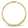 thumbnail image 2 of 10K Yellow Gold Ring Band Wedding Ridged Standard Half Round, 2 of 4