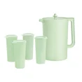thumbnail image 2 of Tupperware Heritage Collection Pitcher and Tumbler Set, 5-piece (Green), 2 of 3