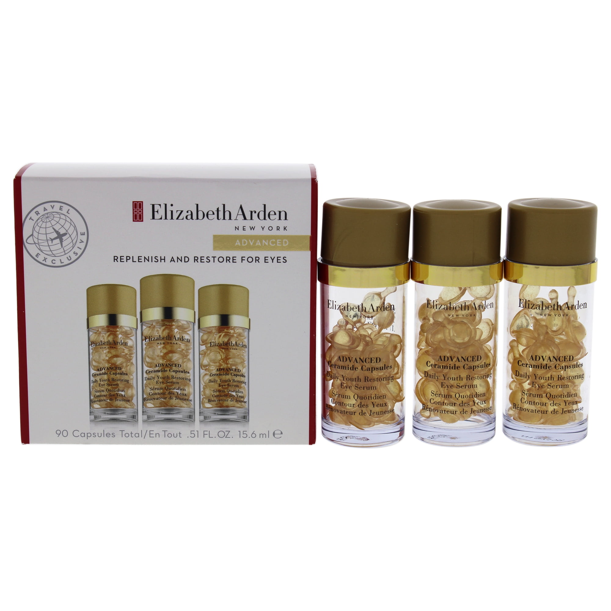 Replenish and Restore Ceramide Capsules by Elizabeth Arden for Women 90 x 0.51 oz Capsules