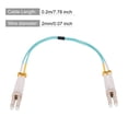 thumbnail image 2 of Unique Bargains 0.2 Meters 0.6Ft Fiber Patch Cable Multimode LC-LC OM4 LSZH Fiber Optic Jumper Green For Network Transceiver,1Pcs, 2 of 6