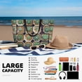 thumbnail image 5 of Balery Cactus Garden Beach Travel Bag - Water-Resistant, Large Capacity Lightweight Tote with 7 Pockets for Women and Men - Perfect for Beach, Pool, Gym, and Travel, 5 of 7