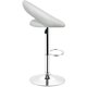 thumbnail image 5 of Taburete de Bar Juego de 2, Taburete con asiento redondo, Taburete de cocina Giratorio en 360° con Respaldo y Reposapiés - Blanco esquí esquí Gafas de esquí, 5 of 5