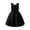 Black, variant on Girls Sleeveless Tank Dress,Cute Summer Outfits for Girls
