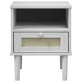 thumbnail image 6 of vidaXL Bedside Cabinet SENJA Rattan Look Black 15.7"x13.8"x18.9" Solid Wood Pine, 6 of 10
