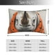 thumbnail image 2 of Balery Polka Dot Rhino Welcome Funda de Cojín Estampada, Regalos para Mujeres, Regalos de Amor para Ella, Regalos para Novia o Esposa, Funda de Almohada-14"x20", 2 of 6