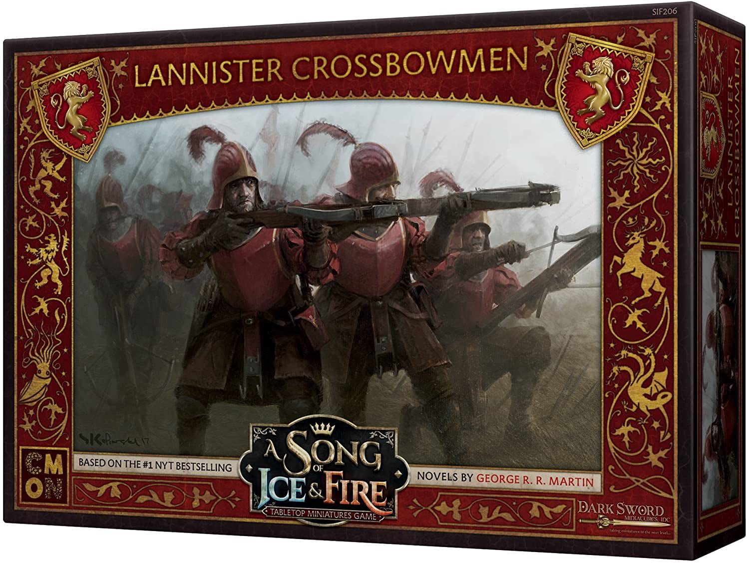 A Song of Ice & Fire Lannister Guardsmen Out of Box Game of Thrones Minis THG 