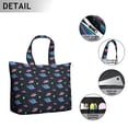 thumbnail image 3 of Large Capacity Travel Tote Bag with Space Galaxy Aesthetic Lightweight Weekender Bag Featuring Astronaut, Rocket, Nebula Cosmic Design, Perfect for Business Trips Gym, 3 of 5