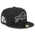 thumbnail image 3 of Men's New Era x Alpha Industries  Black Buffalo Bills 59FIFTY Fitted Hat, 3 of 5