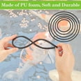 thumbnail image 3 of 5Pcs Aquarium Floating Plant Rings Fish Feeding Rings Set 5 Sizes Foam Floating Plant Corral Round Fish Feeder Rings Fish Plant Ring for Bettas Aquarium Accessories Black Black DIY, 3 of 9