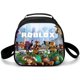 thumbnail image 1 of Roblox bolsa de almuerzo para estudiantes de escuela primaria, bolsa de Picnic, bolsa de hielo redonda, bolsa de aislamiento portátil de dibujos animados Roblox, 1 of 4