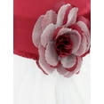thumbnail image 3 of YIZYIF Toddler Little Girls Princess Flower Girl Dress Tulle Sleeveless Evening Wedding Pageant Dress A Burgundy 2, 3 of 7