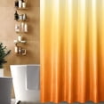 thumbnail image 6 of Small Stall Shower Curtain 36 x 72, Narrow Orange Ombre Shower Curtain for Bathroom, Waffle Weave Fabric Shower Curtain Set with Hooks, Water Repellent, Machine Washable, 6 of 6