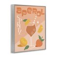 thumbnail image 3 of Stupell Industries Glam Aperol Spritz Typography Gray Framed Giclee Art, 24 x 30, by Anna Quach, 3 of 8