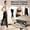 Black, variant on CNSRX Sliding Ski Simulator with Resistance Bands, Compact Home Cardio Trainer