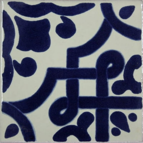 4.2x4.2 Palermo Talavera Mexican Tile, Set of 9 pcs