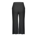 thumbnail image 5 of Aloohaidyvio Capri Pants for Women Plus Size 2024,Spring Summer Women's Casual Elastic Loose Pants Straight Wide Leg Trousers Pants, 5 of 5