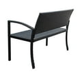thumbnail image 2 of Patioflare Jackie Wicker Patio Bench, 2 of 5