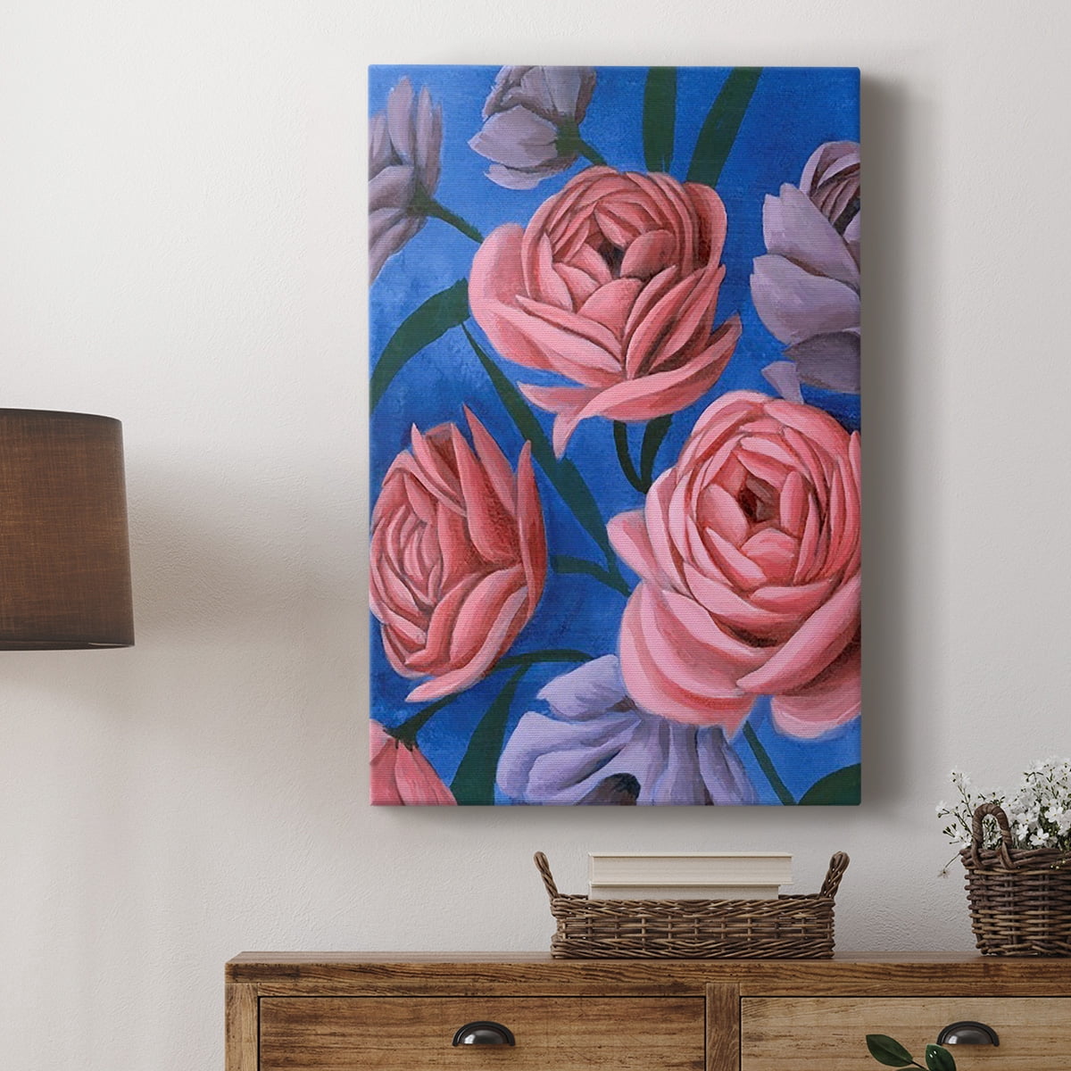 Layered Petals I Premium Gallery Wrapped Canvas - Ready to Hang