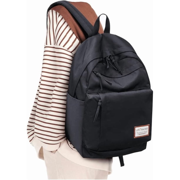 Coowoz - Mochila impermeable negra para mujer, mochila de viaje ligera, informal, para laptop, para hombres y mujeres (Black4), E-Negro, Mochilas Daypack