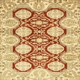 thumbnail image 1 of Ahgly Company Indoor Square Abstract Mustard Yellow Oriental Area Rugs, 8' Square, 1 of 6