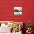 thumbnail image 4 of Stupell Industries Farmhouse Winter Barn Scenery Black Framed Giclee Art, 12 x 12, by Janet Tava, 4 of 8