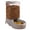 Grey2, variant on Oricka 2 In 1 Automatic Cat Feeder and Water Dispenser in Set with Pet Food Bowl,Gravity Dog Waterer and Food Feeder for Small Medium Dog Cat Puppy Kitten Large Capacity