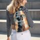 thumbnail image 5 of Disketp Cloud Border Collie Mochila de Lona Estampada, Mochila Escolar de Viaje Ligera para Estudiantes y Portátil-Small, 5 of 5