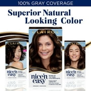 Clairol Nicen Easy Permanent Hair Color Cream, 6.5 Lightest Brown, Hair Dye, 1 Application