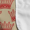 thumbnail image 4 of Queen Microwave Oven Cover, Crowns Pattern Vintage Design Coronation Imperial Kingdom Nobility Theme, Water Resistant Organizer with Pockets for Kitchen, 36" x 12", Grey Yellow Vermilion, by Ambesonne, 4 of 4