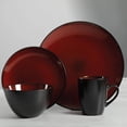 thumbnail image 3 of Gibson USA Soho Lounge Square 16 Pc. Dinnerware Set, Red, 3 of 6