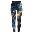 thumbnail image 5 of Nebula Print High Waisted Yoga Pants for Women Stretchy Compression Leggings Cosmic Universe Pattern Gymwear, 5 of 5