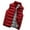 Red, variant on Men's Outerwear Vests Warm Cool Mens Jackets with Hood Lax Jacket Hooded Thick Padded Vest Painted Denim Jacket Men Tall Men Ski Jacket for Men in Autumn Fir Hooded Jacket Light down and