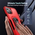 thumbnail image 5 of case iPhone 13 pro case iPhone 13 pro case for Woman,with Stand Built-in Bracket and Magnetic Metal Plate, Dual-Layer Sturdy and Durable Case for iPhone 13 pro(Red, 5 of 12