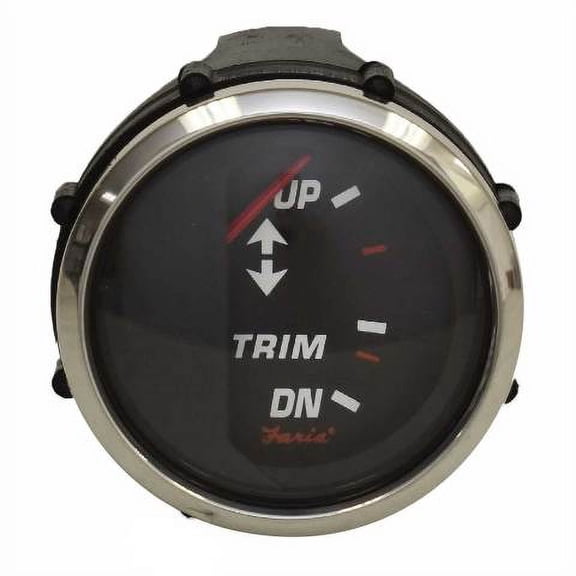 Faria Boat Trim Gauge GP4509A | Professional Red Mercury 2 Inch