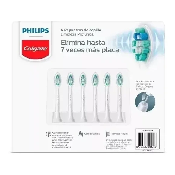 Repuestos De Cepillo Philips Sonic Pro 6 Piezas Suave
