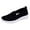 Black, variant on WEAIXIMIUNG Leather Sneakers for Women 2025 High Tops Women Shoes Mesh Socks Shoes Casual One Foot Wear Women's Shoes Breathable Casual Sports Shoes
