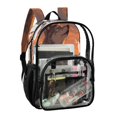 thumbnail image 6 of Iauyy Clear Backpack Heavy Duty PVC Transparent Backpack for College Workplace, A Huge Wolf Pattern, 6 of 8