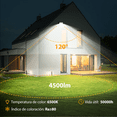 thumbnail image 2 of Reflector Led 50w Slim Ip65 Negro Luz Blanco Frio Exterior, 2 of 7