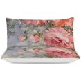 thumbnail image 3 of HAHDAXIA Oil Flower Bedding Solid Comforter Set for All Seasons,3 Pieces(1 Comforter+2 Pillowcases),Soft Microfiber Bedding Set Queen(90"x90"), 3 of 7