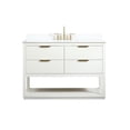 thumbnail image 3 of Elegant Decor Larkin 48" MDF Single Bathroom Vanity with Backsplash in White, 3 of 8