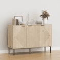 thumbnail image 3 of ANHDAH Buffet Cabinet with 3 Doors, TV Stand & Coffee Bar Storage ,Credenza Sideboard for Kitchen, Living Room, Entryway ,White Oak, 3 of 9