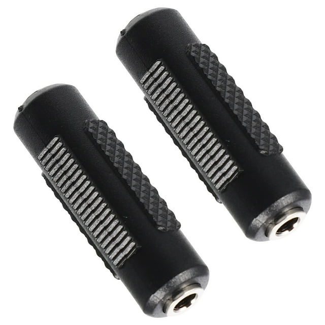 OULII 2Set Car Audio Wire Connectors Microphone Audio Cable Adapter Black Plastic for Home Audio Use