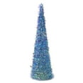 thumbnail image 2 of Easter Iridescent Cone Trees Large Plastic Birthday Shiny Df0914 Blue, 2 of 3