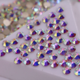 thumbnail image 2 of Diamantes de imitación para decoración de uñas, gemas transparentes de excelente calidad, Parte posterior plana, no Hotfix, ss16, ss20, nuevo, 2088 (8 grandes + 8 pequeños), 2 of 4