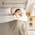 thumbnail image 2 of Biwat-Electric Blanket Throw 50"x60" Heated Electric Blankets 10 Heating Levels 8 Hours Auto Off Fast Heating and Overheat Protection ETL Certified Machine Washable,Light Brown, 2 of 4
