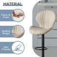 thumbnail image 4 of Fijinhom Modern Bar Stools Set of 2,Adjustable Swivel barstools,Counter Height Stool Chair with High Backrest for Dining Room, Kitchen,Beige, 4 of 10