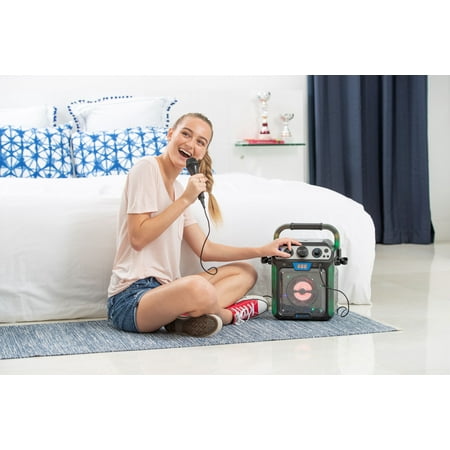 Singing Machine - Groove Cube Hype Karaoke System - Black