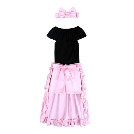

ZRBYWB Toddler Kids Baby Boy Clothes Summer Print Solid Tshirt Shorts Ruffle Skirts Outfits Fashion Clothes