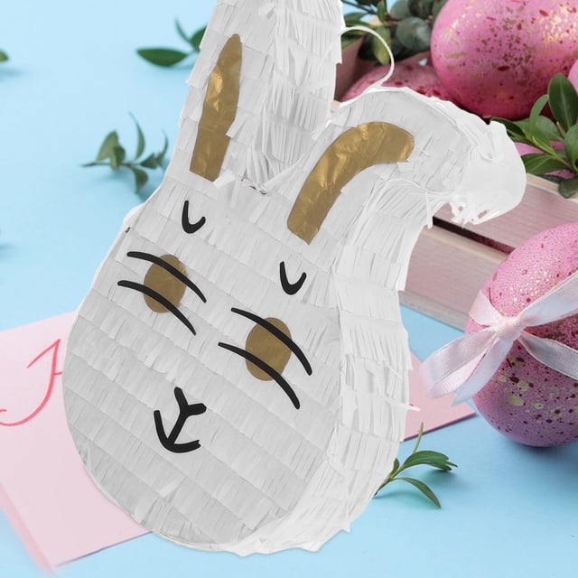 Raindrops 1Set Easter Bunny Pinata with Assorted Colors Candy Filled Fun Party Decoration