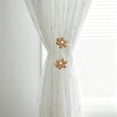 thumbnail image 6 of Beautynvta 2 Pcs Flower Curtain Tiebacks, Drapes Sheers Tie Backs, Bendable Curtain Holdbacks, Twist Tie Backs for Home Bedroom Decor, Coffee, 6 of 6
